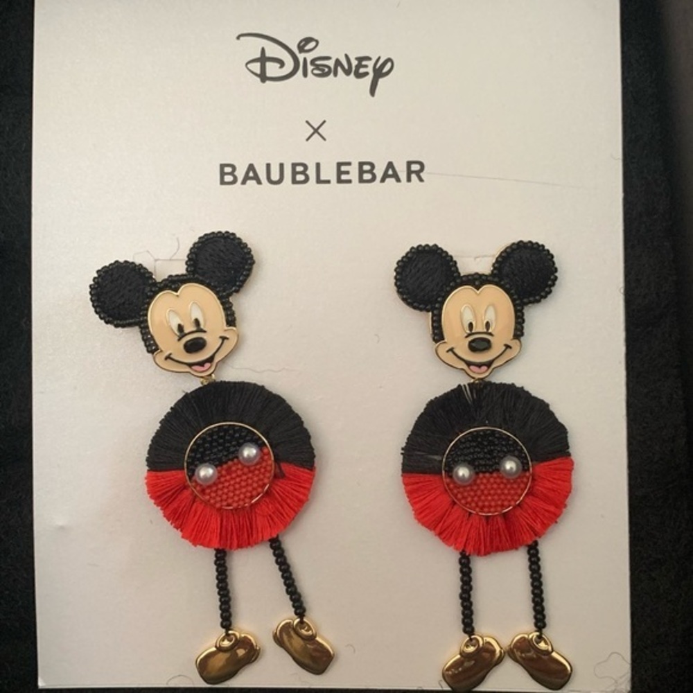 Disney Baublebar Mickey Mouse Raffa Earrings